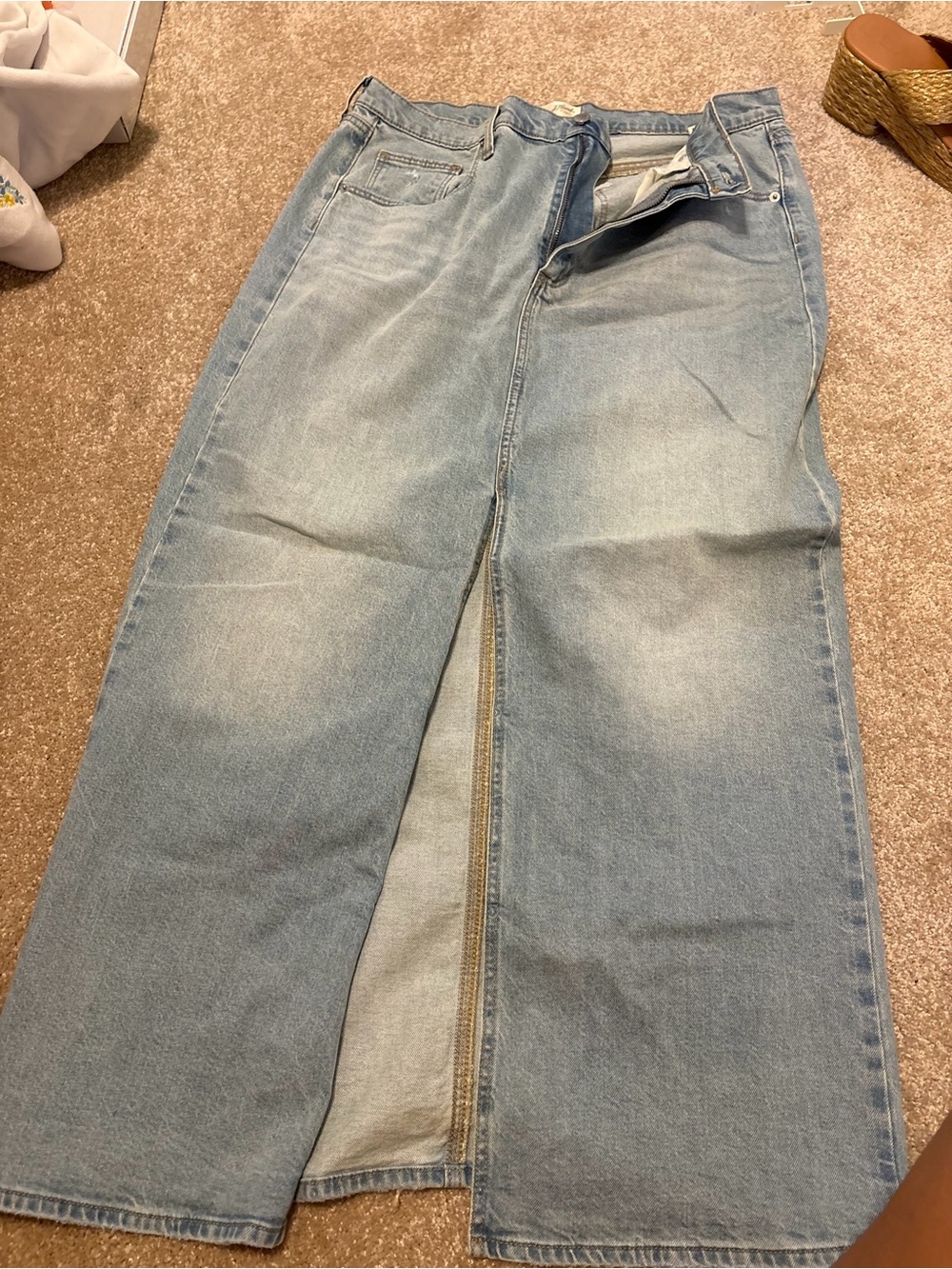Light Blue Jean Skirt